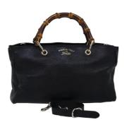 Pre-owned Leather gucci-bags Gucci Vintage , Black , Dames