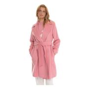 Stijlvolle Winterjas voor Vrouwen Max Mara Studio , Pink , Dames