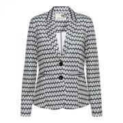 Zwart Multi Blazer Dakota Drop &Co Woman , Black , Dames