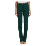 Broek van viscosemix met riem Marciano , Green , Dames