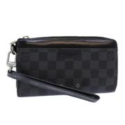 Pre-owned Canvas wallets Louis Vuitton Vintage , Black , Dames