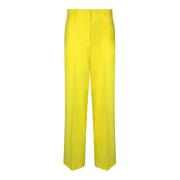 Gele Chique Broek Msgm , Yellow , Dames