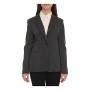 Seoul Jacket met 1 knoop Pennyblack , Gray , Dames