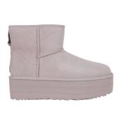 Grijze Enkellaarzen met 5cm Hak UGG , Gray , Dames