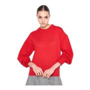 Wijde mouw gebreide top Silvian Heach , Red , Dames