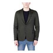 Groene Blazer Met Knopen Lange Mouwen Mulish , Green , Heren