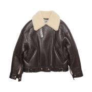 Leather Jackets Acne Studios , Brown , Dames