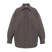 Oversized shirt Bottega Veneta , Gray , Dames