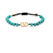 Bijoux VLogo Signature Rockstud Armband Valentino Garavani , Blue , He...