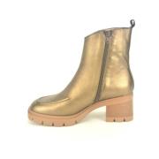 Bronze Botje Stitched Leather Boot Hispanitas , Yellow , Dames