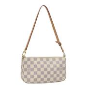 Pre-owned Canvas louis-vuitton-bags Louis Vuitton Vintage , White , Da...