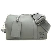 Pre-owned Leather louis-vuitton-bags Louis Vuitton Vintage , Gray , Da...