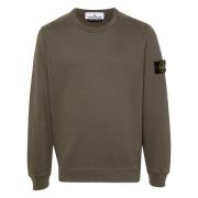 Biologisch Katoenen Crewneck Sweatshirt Stone Island , Brown , Heren