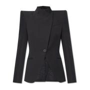 Wollen blazer Alexander McQueen , Black , Dames