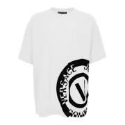 Stijlvolle T-shirts en Polos Versace Jeans Couture , White , Heren