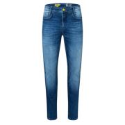 Vintage Stijl Denim Jeans MAC , Blue , Heren