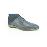 Blauw/Bruin print jurk schoenen Berkelmans , Blue , Heren