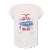 T-shirt met Woop-logo Zadig & Voltaire , Pink , Dames