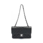 Pre-owned Leather shoulder-bags Chanel Vintage , Black , Dames