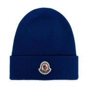 Wollen muts Moncler , Blue , Heren