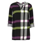 Casual Geruite Blouse Doris S , Multicolor , Dames