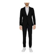 Zwarte Blazer Lange Mouwen Voorzakken Mulish , Black , Heren