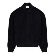 Merino Bouclè Bomber Jack Laneus , Black , Heren