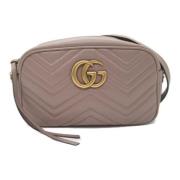 Pre-owned Leather shoulder-bags Gucci Vintage , Beige , Dames