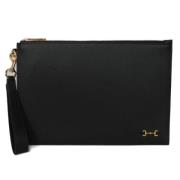 Pre-owned Leather clutches Gucci Vintage , Black , Dames