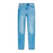 Jeans met logo Munthe , Blue , Dames