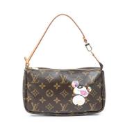 Pre-owned Coated canvas handbags Louis Vuitton Vintage , Brown , Dames