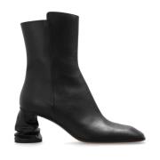 Enkellaarzen met hak Alexander McQueen , Black , Dames