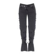 Jeans met veters Alexander McQueen , Gray , Dames