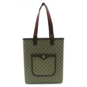 Pre-owned Fabric totes Gucci Vintage , Beige , Dames