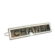 Pre-owned Metal hair-accessories Chanel Vintage , Yellow , Dames