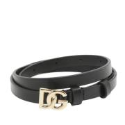 Pre-owned Leather belts Dolce & Gabbana Pre-owned , Black , Dames