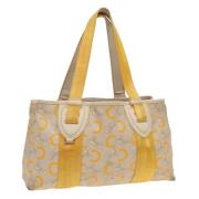 Pre-owned Canvas handbags Celine Vintage , Yellow , Dames