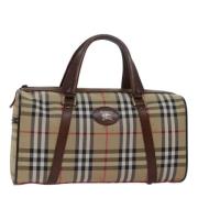 Pre-owned Canvas travel-bags Burberry Vintage , Beige , Dames