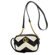 Pre-owned Leather gucci-bags Gucci Vintage , White , Dames