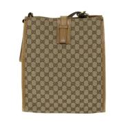 Pre-owned Canvas totes Gucci Vintage , Beige , Dames