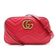 Pre-owned Leather shoulder-bags Gucci Vintage , Red , Dames