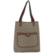 Pre-owned Canvas gucci-bags Gucci Vintage , Beige , Dames