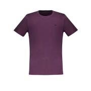 Lila Katoenen T-shirt met Borduurwerk Harmont & Blaine , Purple , Here...