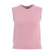 Rose Gebreide Kleding Aw24 Dames Roberto Collina , Pink , Dames