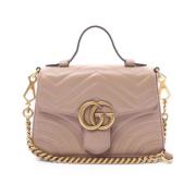 Pre-owned Leather shoulder-bags Gucci Vintage , Pink , Dames