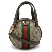 Pre-owned Leather gucci-bags Gucci Vintage , Beige , Dames