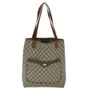 Pre-owned Canvas gucci-bags Gucci Vintage , Beige , Dames