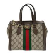 Pre-owned Canvas gucci-bags Gucci Vintage , Beige , Dames