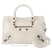 Leather handbags Balenciaga , White , Dames