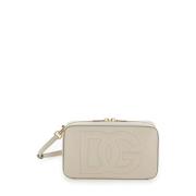 Ivoor Leren Schoudertas Dolce & Gabbana , White , Dames